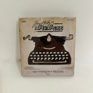 SIZZIX Bigz Die Retro Type Typewriter by Tim Holtz Alterations Scrapbook 657836